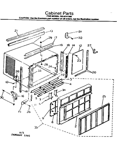 Cabinet parts