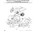 Kenmore 2538741390 electrical system & air handling parts diagram