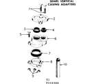 Sears 390250300 vertical casing adapter diagram