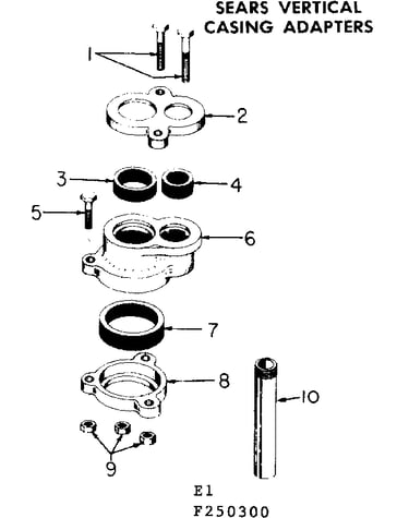 Vertical casing adapter