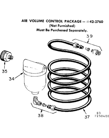 Air volume control package #42-2760