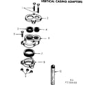 Kenmore 390250400 vertical casing adapters diagram