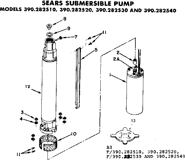 Replacement parts/ 282510,282520,282530 and 282540