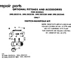 Craftsman 390282530 switch-manifold kit diagram