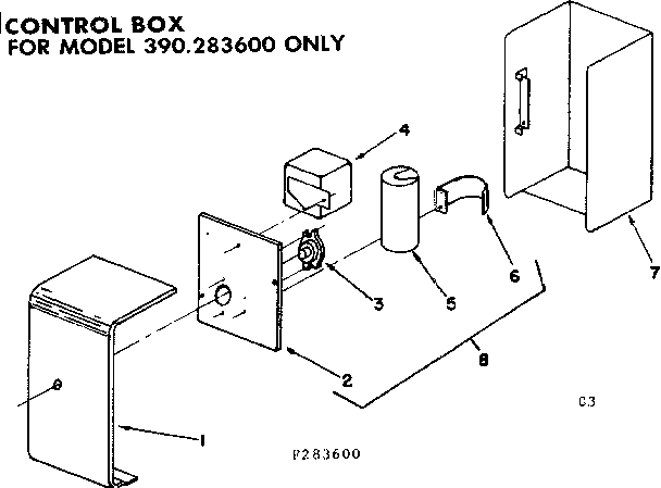 CONTROL BOX / 283600 ONLY