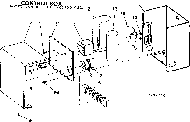 CONTROL BOX/ 287900 ONLY