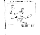 Sears 39028890 air volume control diagram