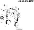 Sears 39028901 pressure switch diagram
