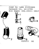 Pump to tank fittings - 29111 only