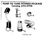 Sears 39029160 pump to tank fittings diagram