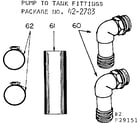 Sears 39029151 pump to tank fittings diagram