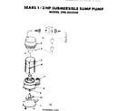 Craftsman 390303500 3 h.p. submersible sump pump diagram