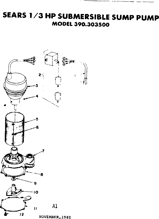3 h.p. submersible sump pump