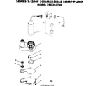 Craftsman 390303700 3 h.p. submersible sump pump diagram