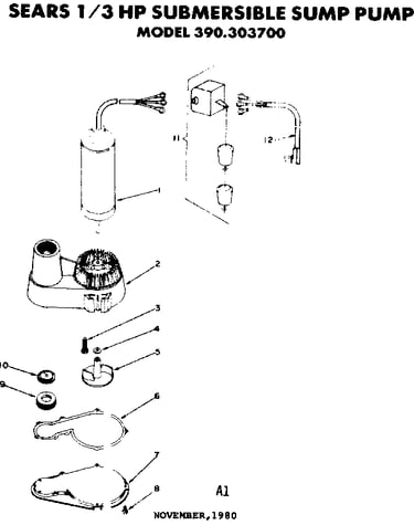 3 h.p. submersible sump pump
