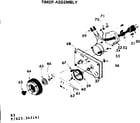 Kenmore 625342141 timer assembly diagram