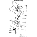 Kenmore 625342141 valve cap assembly diagram