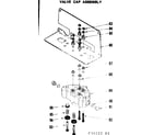 Kenmore 62534222 valve cap assembly diagram