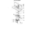 Kenmore 62534223 valve cap assembly diagram