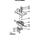 Kenmore 625342240 valve cap assembly diagram