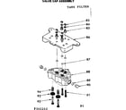 Kenmore 625342242 valve cap assembly diagram