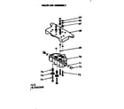 Kenmore 625342340 valve cap assembly diagram