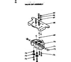 Kenmore 625342440 valve cap assembly diagram