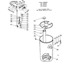 Kenmore 625342500 salt storage tank & brine metering valve diagram
