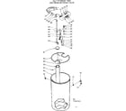 Kenmore 625342501 salt storage tank and brine metering valve diagram