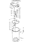 Salt storage tank and brine metering valve
