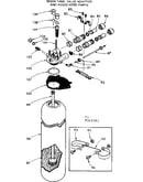 Resin tank valve adaptor and associated parts