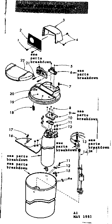 Brine and cam valve assembly