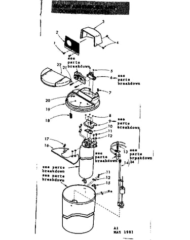 Brine and cam valve assembly