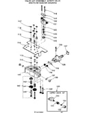 Valve cap assem, safty valve & flow washer housng