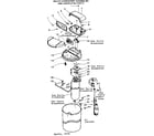 Kenmore 625342601 major component assemblies and associated parts diagram