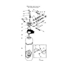 Kenmore 625342601 resin tank, valve adaptor and associated parts diagram