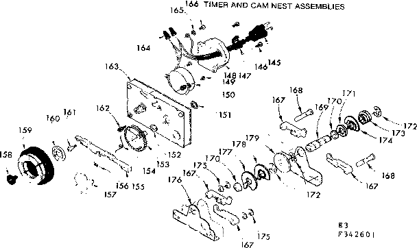 Timer and cam nest assemblies