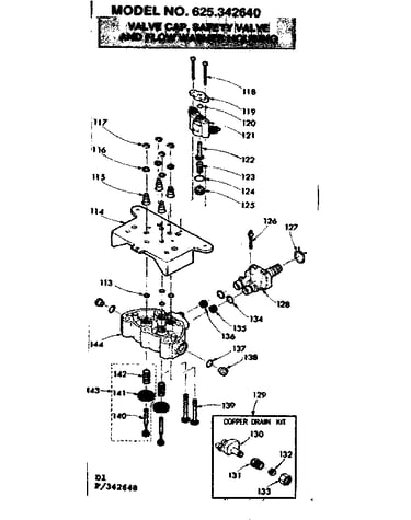 Valve cap safety valve and flow washer housing