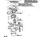 Kenmore 625342741 major assemblies and connecting parts diagram