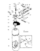 Resin tank valve adaptor and connecting parts