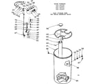 Kenmore 625342700 salt storage tank and brine metering valve diagram