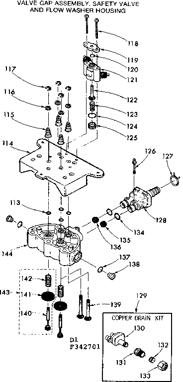 Valve cap safety valve & flow washer