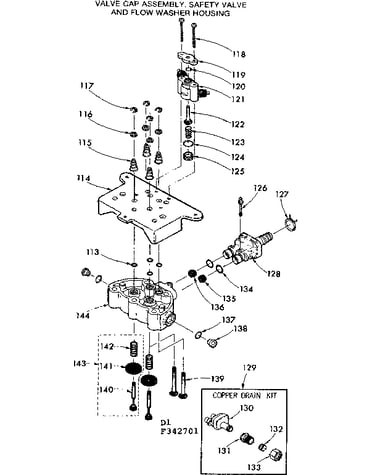 Valve cap safety valve & flow washer