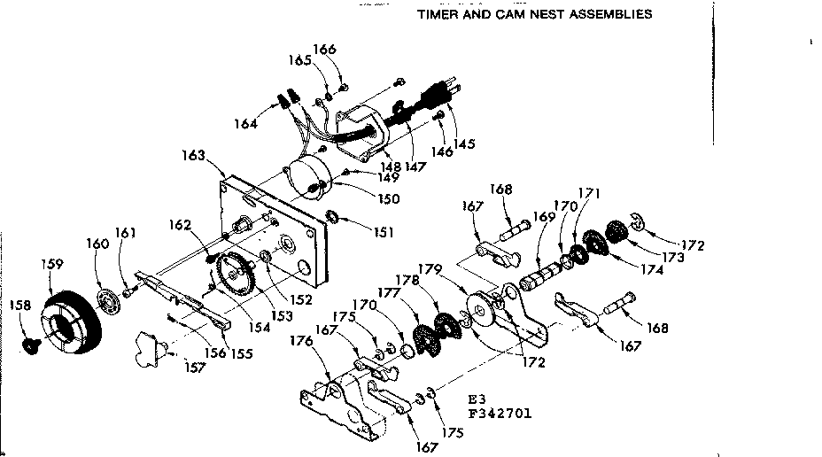 Timer and cam nest assemblies