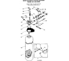 Kenmore 625342800 resin tank, valve adaptor & associated parts diagram