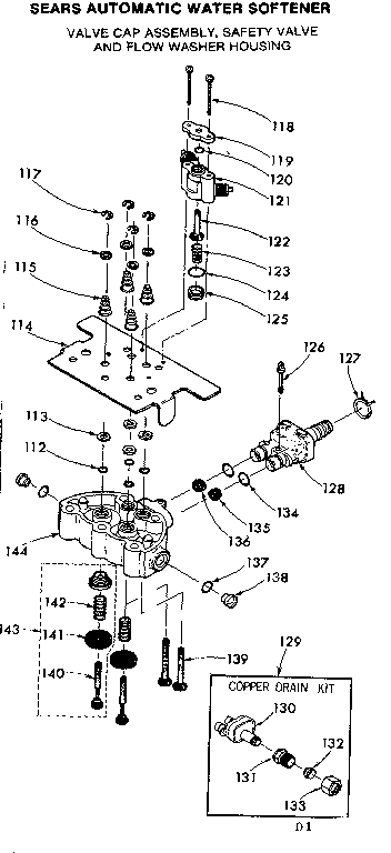 Valve cap assembly,safety valve&flow washer hsng