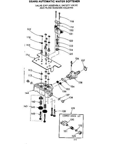 Valve cap assembly,safety valve&flow washer hsng