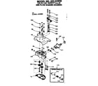 Kenmore 625343000 vlave cap, safety valve and flow washer housing diagram