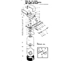 Kenmore 625343001 resin tank valve adaptor and connecting parts diagram