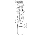 Kenmore 625343001 salt storage tank brine valve nozzle & venturi assembly diagram